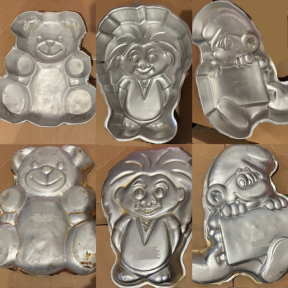 Vintage Wilton cake pans - lot of 3